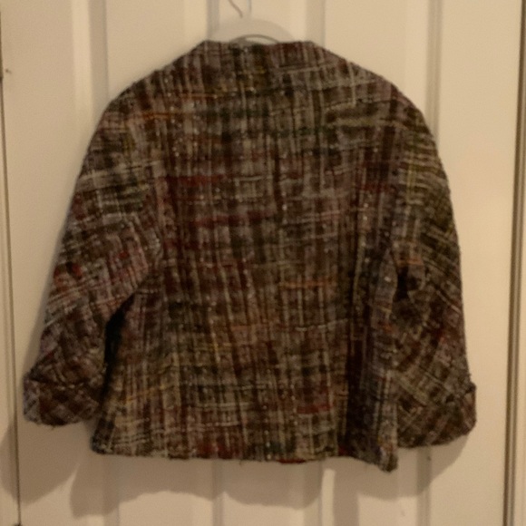 Chanel Plaid Tweed Jacket in Earth Tones - Picture 2 of 5